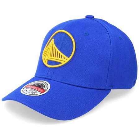 Mitchell & Ness - NBA Blå adjustable Keps - Golden State Warriors Team Ground 2.0 Stretch Blue Adjustable @ Hatstore