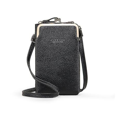 Crossbody Telefonväska Liten Mjuk Pu Läder Mobilväska Mini Axelväska