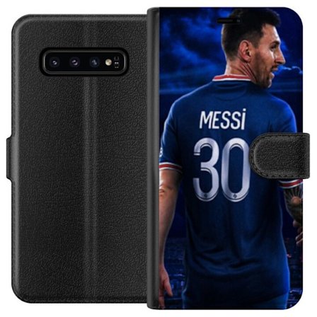Yhteensopiva Lompakkokotelo Samsung Galaxy S10 Lionel Messi