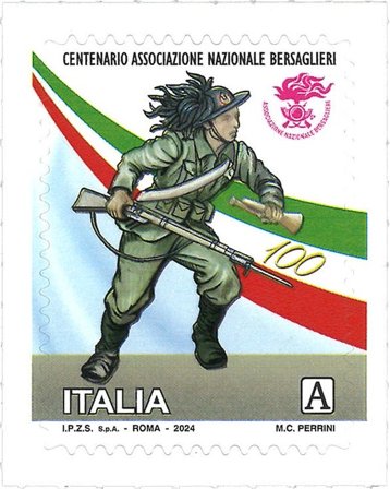 Italien - Bersaglieri's Nationalforening - Postfrisk frimærke