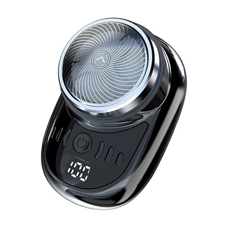 Mini Elektrisk Rejsebarbermaskine til Mænd USB-opladning Skægtrimmer til Ansigt med Digitalt Display Genopladelig Barbermaskine Vaskbar Bil Hjemme 