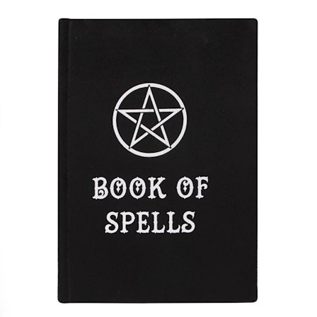 Something Different Book of Spells A5 Notebook One Size Svart/Vit