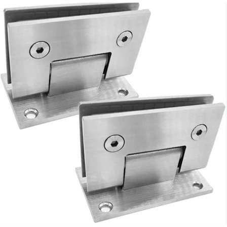 304 ruostumattomasta teräksestä valmistettu kehyksetön lasioven sarana, 90 asteen kylpyhuoneen lasiliitin suihkusarana, 2 kpl