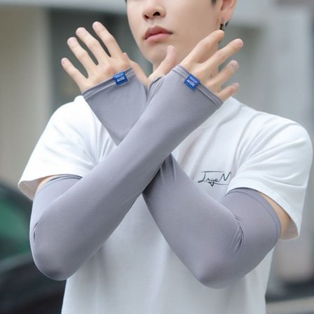 Suncrean Arm Sleeve Ice Silk Sleeve GRÅ