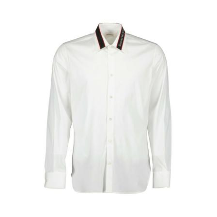 Alexander McQueen Logo shirt vit, Herr, Herr, Storlek: S