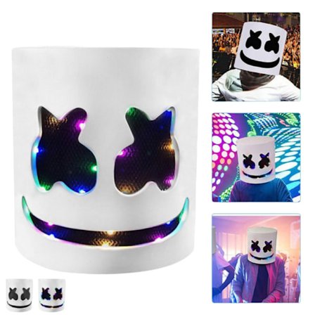 Marshmello DJ-maske Halloween Cosplay-maske