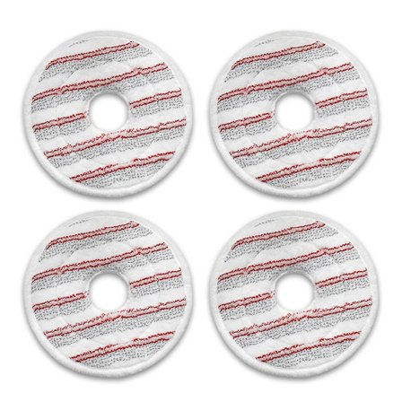 4-pak vaskbare mikrofiberkluter for Spin-støvsuger, rene moppepåfyll, støvsamlersett, moppekluter