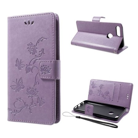 Huawei Honor 9 Lite painokuvioitu suojakotelo - Violetti