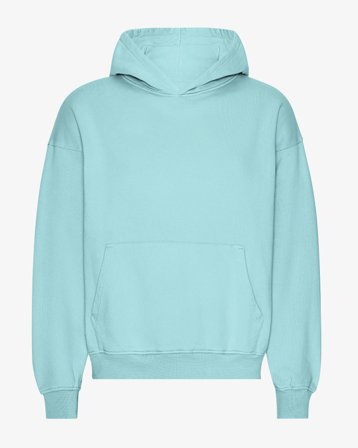 Organic Oversized Hood - Teal Blue M