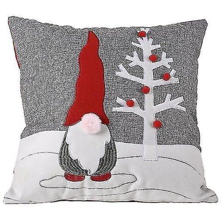 Julepynt Ansiktsløs Dukke Tre Putevar Santa Claus Putevar Uten Putekjernen