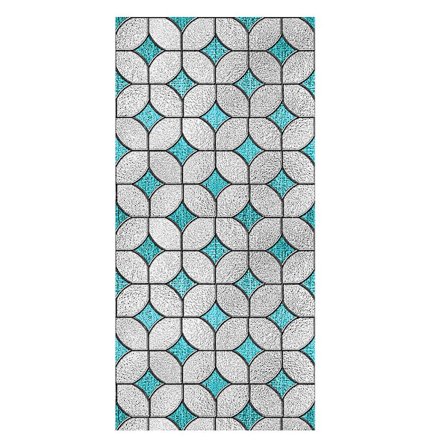 1 ark badeværelsesglas-klistermærke klæbefri vinduesklistermærke til hjemmet glasklistermærke