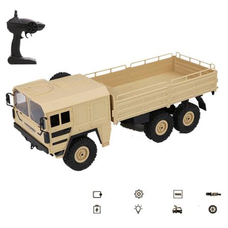 Rc Military Truck 1:16 2,4g High Speed 12km/h Fjärrkontroll