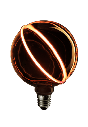 Unison O-LED NERO diagonal glob Belysning Svart 130x164mm