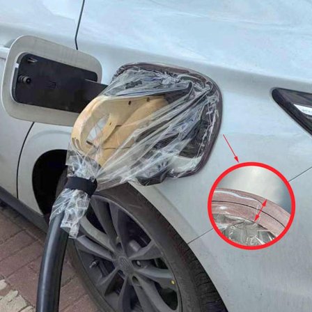 Bil Ladeport Cover Bil Port Jack hætte TRANSPARANT