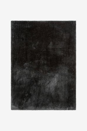 KM Home - Ryijymatto Cozy - Musta - Nukka- & ryijymatot - 240X340 - - Homeroom
