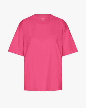 Oversized Organic T-Shirt - Bubblegum Pink - Female - L