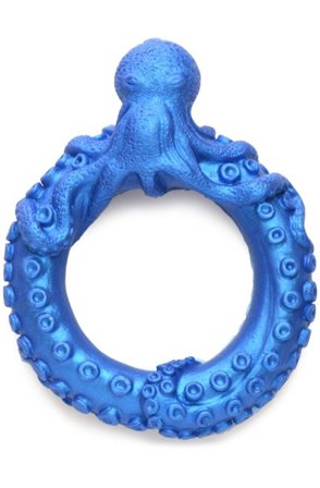 Poseidon's Octo-Ring Silikon-Penisring Blau