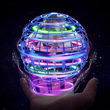 Lentävä pallo Orb Lelut Leijaileva Leijuva Lentävä Leikkikalu Maapallon Muotoinen Magic Boomerang Spinner Käsikäyttöinen Mini Drone (Sininen)