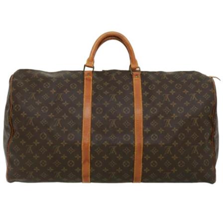Louis Vuitton Vintage, Pre-owned Canvas travel-bags Bruin, unisex, Maat:ONE Size,leer