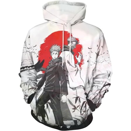 Jujutsu Kaisen Cosplay -huppari Anime Manga Hahmo Fanituote Collegepaita Unisex Aikuisille Large-X-Large