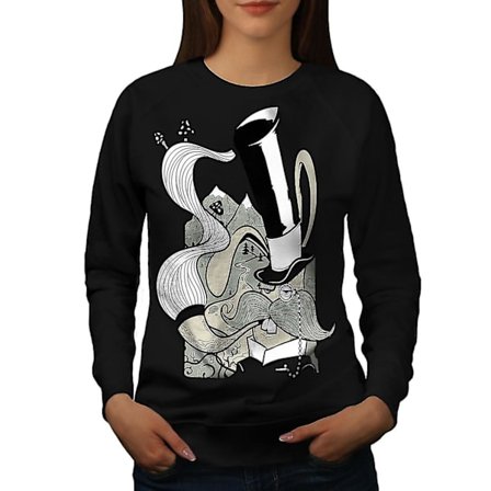 Hippie Rökning Kvinnor Blacksweatshirt