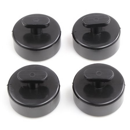 Corvette-tunkit - 4 kpl, liukumatonta kumia, jääkiekkokiekkomuotoilu, turvallinen nosto malliin C5 C6 C7 C8 GS, välttämättömät autotallin 