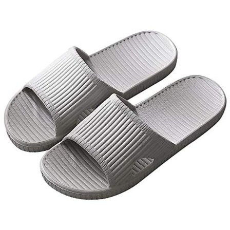 Suhkusandaalit, naisille sisäkäyttöön, liukueste (harmaa) (8/9UK)