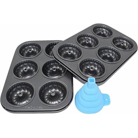 2-pakkia 6-onteloisia Mini-uurteisia Tin-tarttumattomia leivontavuokia