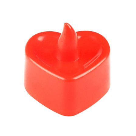 24 stk. LED fyrfadslys RØD