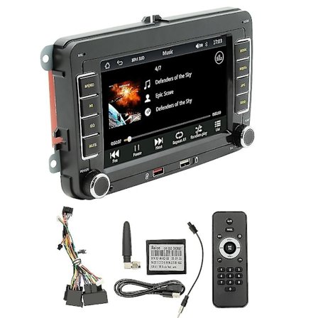 7 Tum 2din Carplay android-auto Radio Bilstereo Bluetooth Mp5 Spelare 2usb Kompatibel med /golf //-Perfet