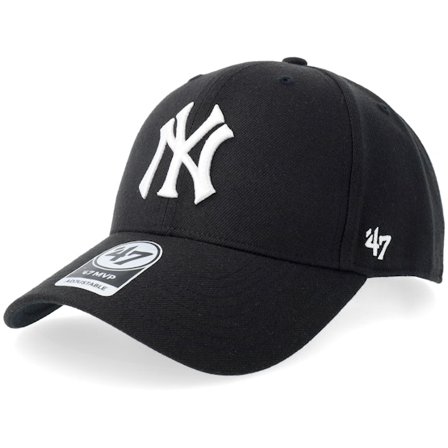 47 Brand - MLB Black adjustable Czapka Z Daszkiem - New York Yankees Mvp Black Adjustable @ Hatstore
