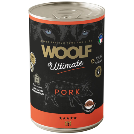 Woolf Ultimate Canned Dogfood - Pork With Linseed Oil