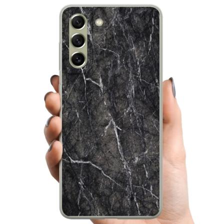 Samsung Galaxy S21 FE 5G TPU Matkapuhelimen kuori Musta Marmor
