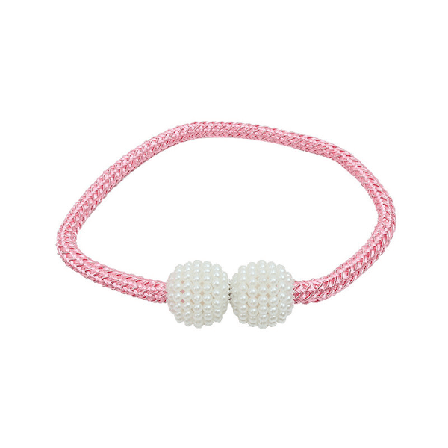 Gardinklämma Magnetisk Gardinklämma 2 st, Eleganta Gardin Hållare Pärla Pärla Hållare Gardin Klämmor med Stark Magnetisk Grå Gardin Tieba