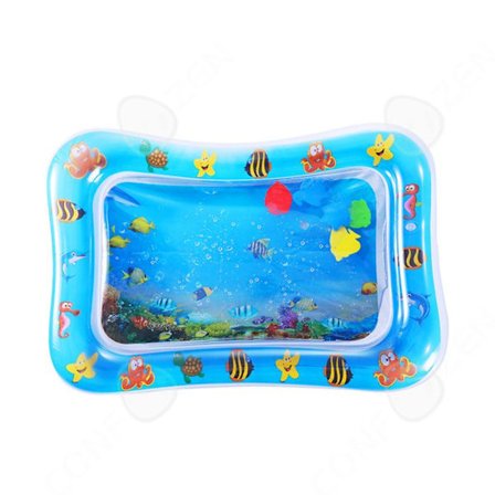 Vandmåtte til kat TD 69x50x8 cm PVC Sund Sensorisk Opfriskende Anti-Stress Sommer Indendørs Maritim Fritid og Interaktivt Spil