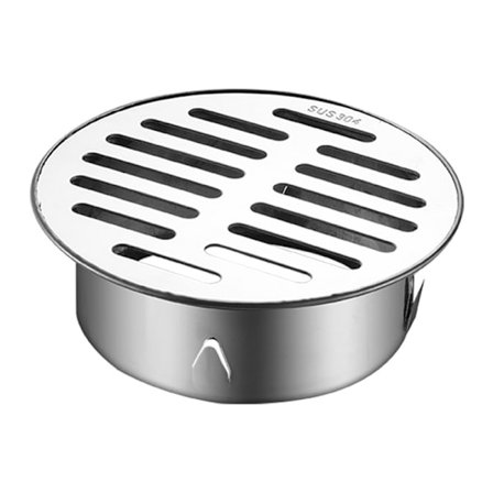 2 st golvavlopp i rostfritt stål, rostfritt stål balkong anti-bl