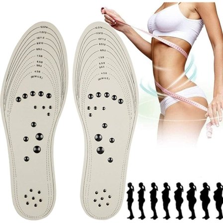 IC Massage Magnetiska Innersulor, Slimming Akupressur Innersulor, Ortopediska Innersulor mot, Magnetisk Terapi
