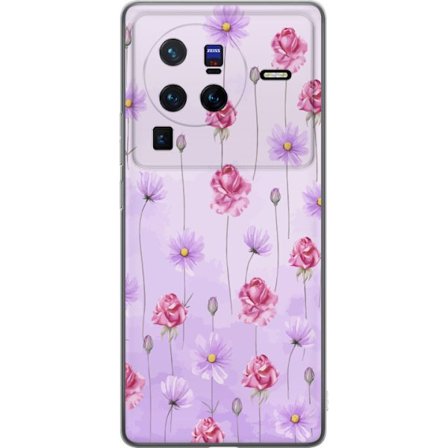 Yhteensopiva Puhelinkuori vivo X80 Pro Petal Reverie Lilac Mist
