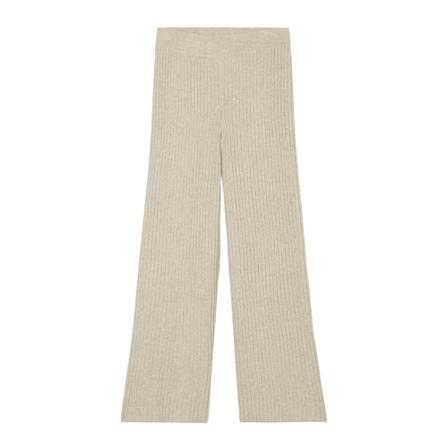 Marc O'Polo, Rib knit trousers Beżowy, Kobieta, Rozmiar: S
