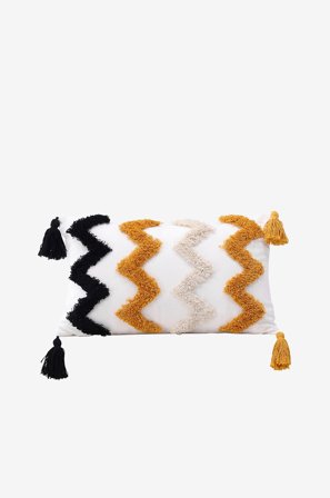 Venture Home - Tyynynpäällinen Melina - Valkoinen - Koristetyynyt & tyynynpäälliset - 30X50 - - Homeroom
