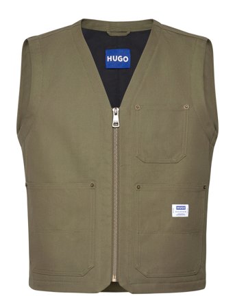 HUGO BLUE Bridger2531 - Khaki green - XS