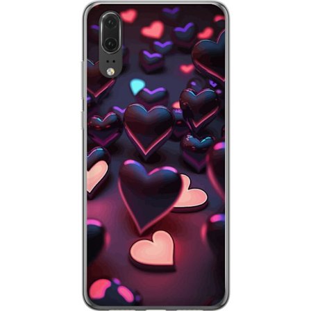 Yhteensopiva Puhelinkuori Huawei Huawei P20 KeskiyönSydämet