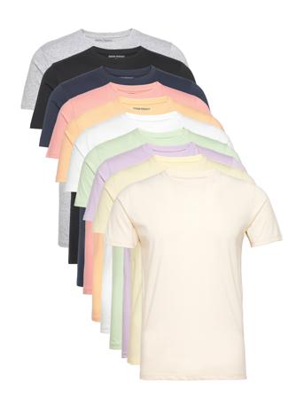 10 Pack T-Shirt T-shirts Short-sleeved Multi/mønstret Denim Project*Betinget Tilbud
