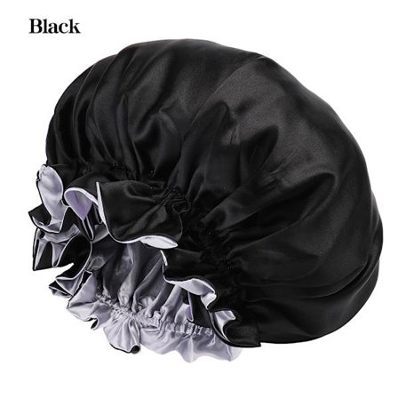 Satin Bonnet Justerbar Silke Bonnet Hår Bonnet kompatibel Sovende Dobbelt La