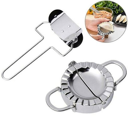 2 st Rostfritt Stål Ravioli Dumpling Maker Forma Och Skärare