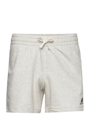 Uni-Ssentials French Terry Short Shorts Sweat Shorts Grå New Balance*Betinget Tilbud