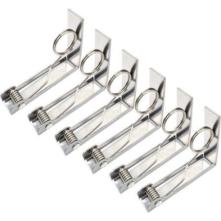 Bordduklemmer, Sett med 6 Ekstra Store Bordduklemmer for Hjemmekvelder & Pikniker (Opptil 6 cm)