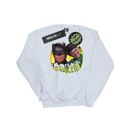 DC Comics Dam/Kvinnor Batman TV-serie The Riddler Joke Sweatshirt White L