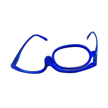 Unisex 180 graders roterande hopfällbar monokel förstoringsglas sminkläsögon Qinhai 4.00 Diopter 4.00 Diopter Blue