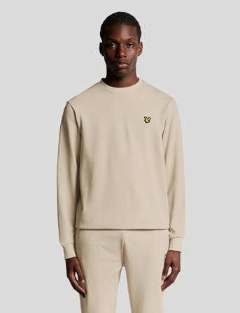 Lyle & Scott Sport Crew Neck Fly Fleece - Cream - L